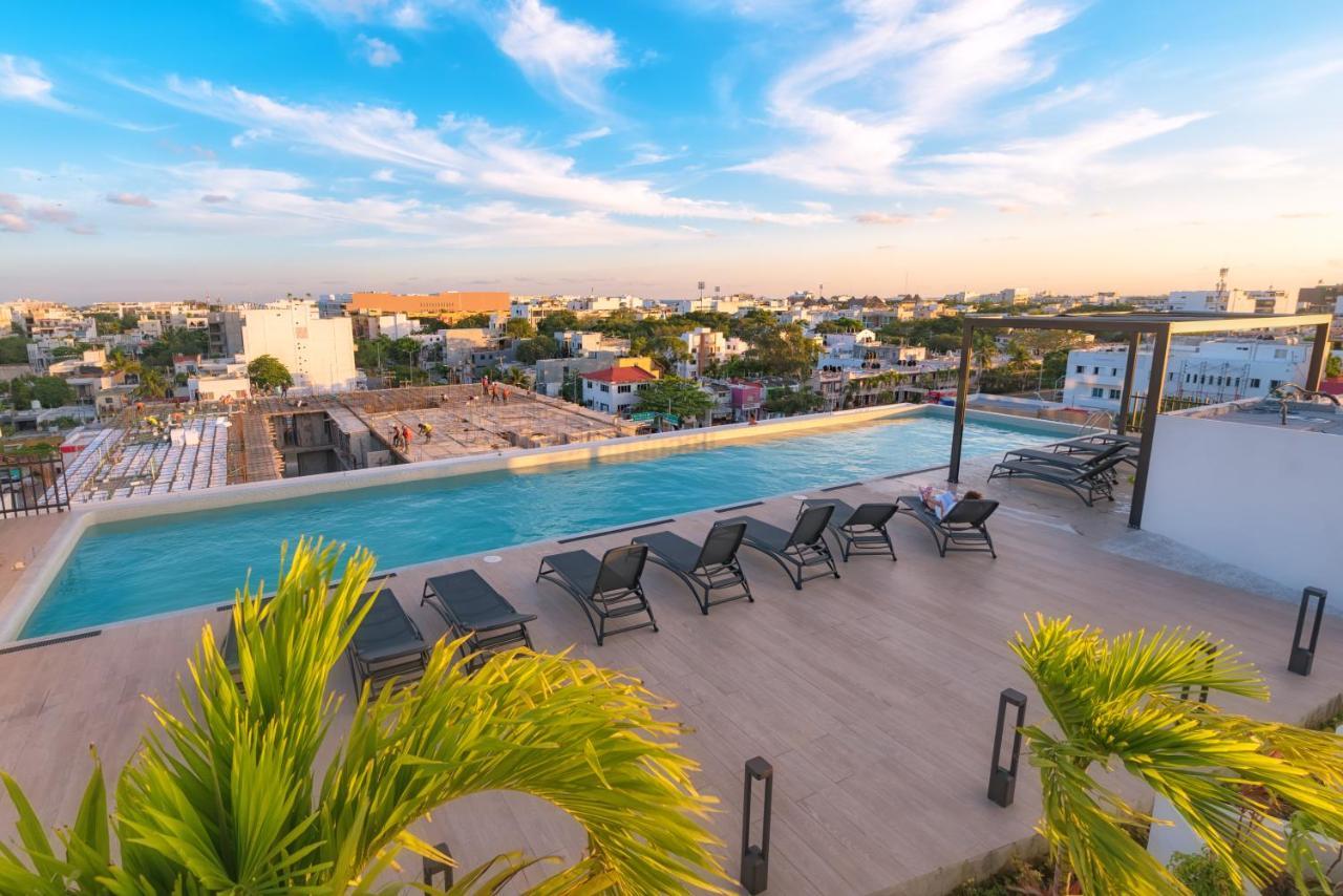 Fancy 3 Bedroom Apartments In Downtown Playa Rooftop Pool Gym Playa del Carmen Extérieur photo